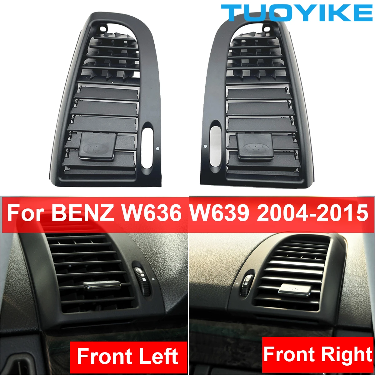 LHD RHD Car Front Left Right Middle AC Air Vent Grille Outlet Cover Panel Trim For Mercedes Benz Vito Viano W636 W639 2004-2015