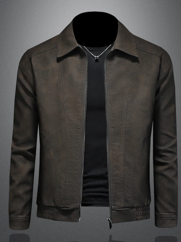 Vm Collared Leather… - image