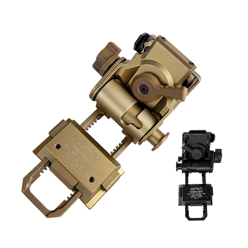 

BOOIU L4G24 Night Vision Mount | 10mm Extended Eye Relief, Metal for PVS15/PVS31 & Helmet Shroud