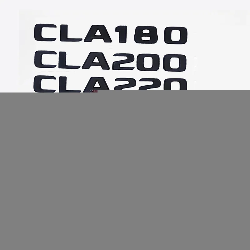 

3d ABS Black Letters For Car Trunk Badge 4MATIC Emblem Sticker For Mercedes CLA200 CLA220 CLA260 CLA43 AMG C117 W117 Accessories