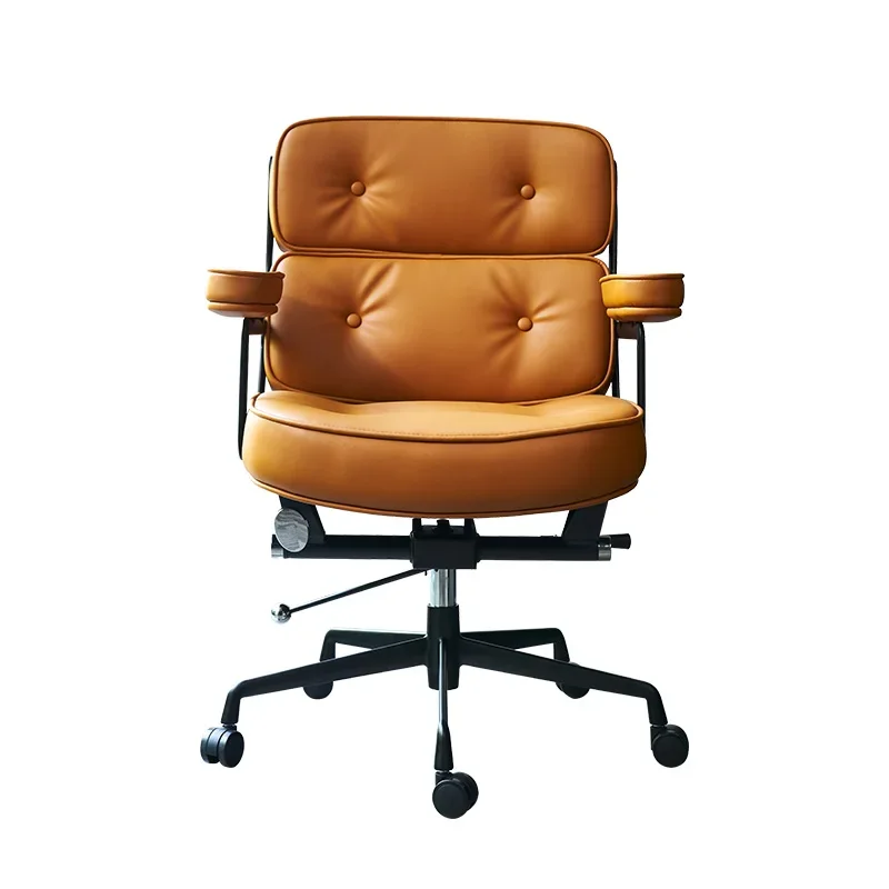 

-For Armrest Office Chair Wheels Soft Modern Rolling Swivel Office Chair Design Cheap Relaxing Silla Escritorio Furniture&