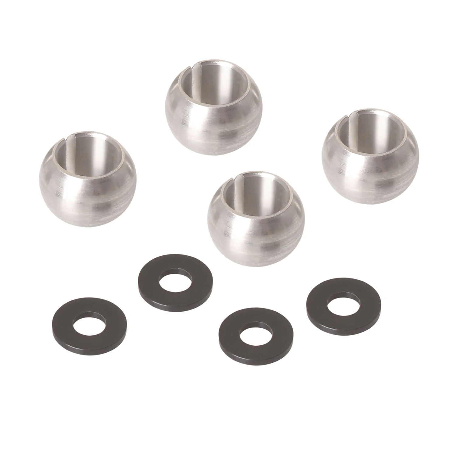 KYX Racing Bola de suspensión de baja fricción de acero inoxidable 4 Uds piezas mejoradas accesorios para 1/10 Tamiya MB01