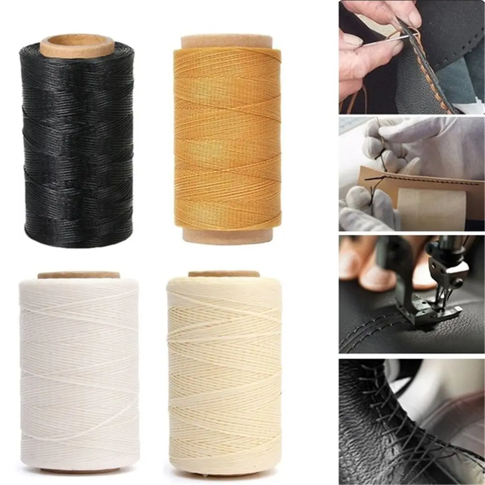 30m/roll 150D DIY Hand Stitching Flat Sewing Line Cord Waxed Thread Leather