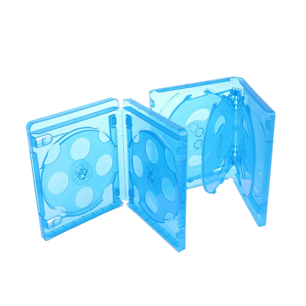  10 Discs CD Storage Box Blu-ray- Replacement Game Cases Protective Box CD DVD Disc Protective Storage Box Organizer