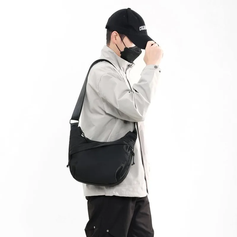 

Black Casual Crossbody Hobo Bag, designed for daily commuters, office workers and casual outing lovers, perfect for daily