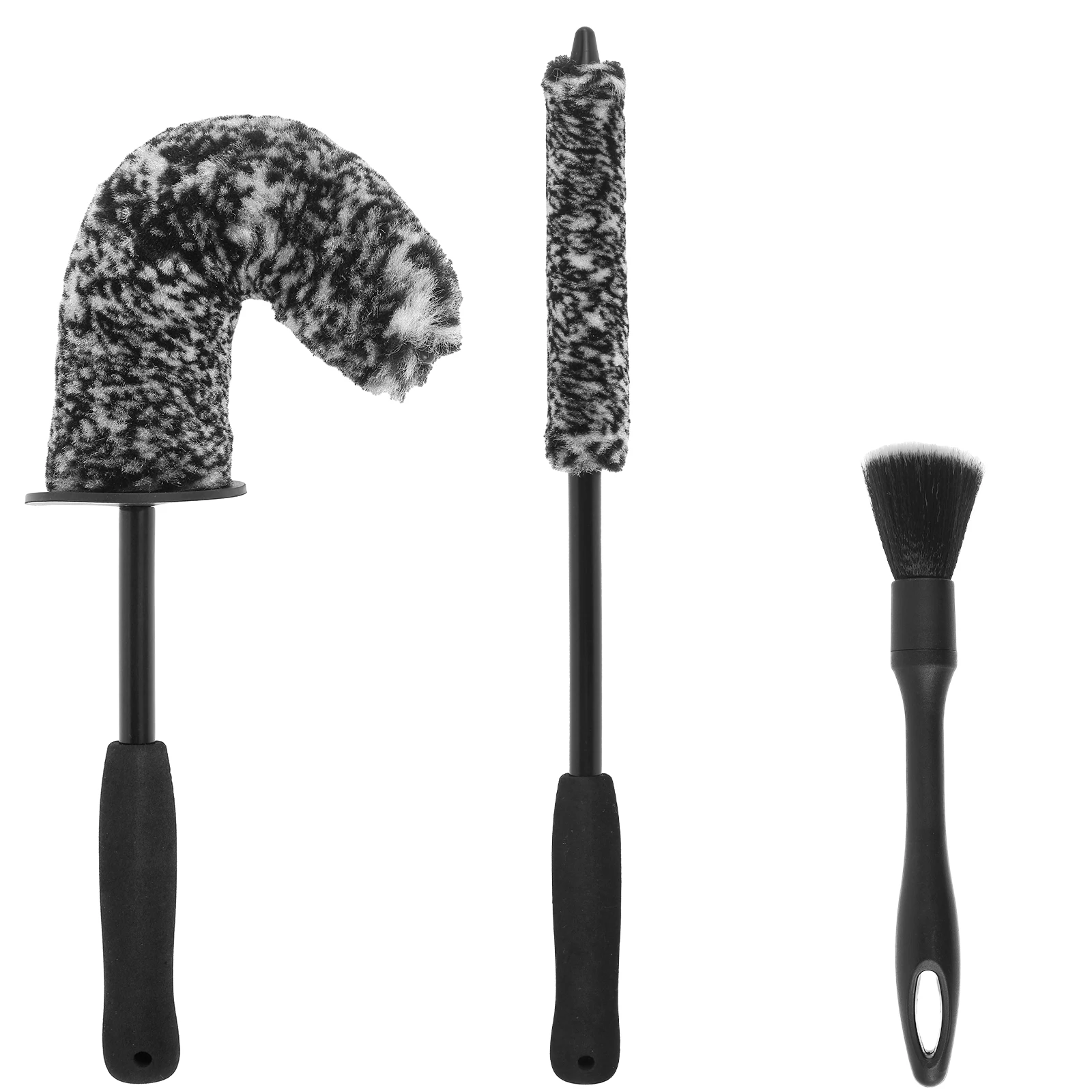 3 Pcs Car Wheel Tire Brush Set Wheel Cleaner Brush Soft Cleaning Brush Rim Brush for Car Tire Detailing Washing Tool