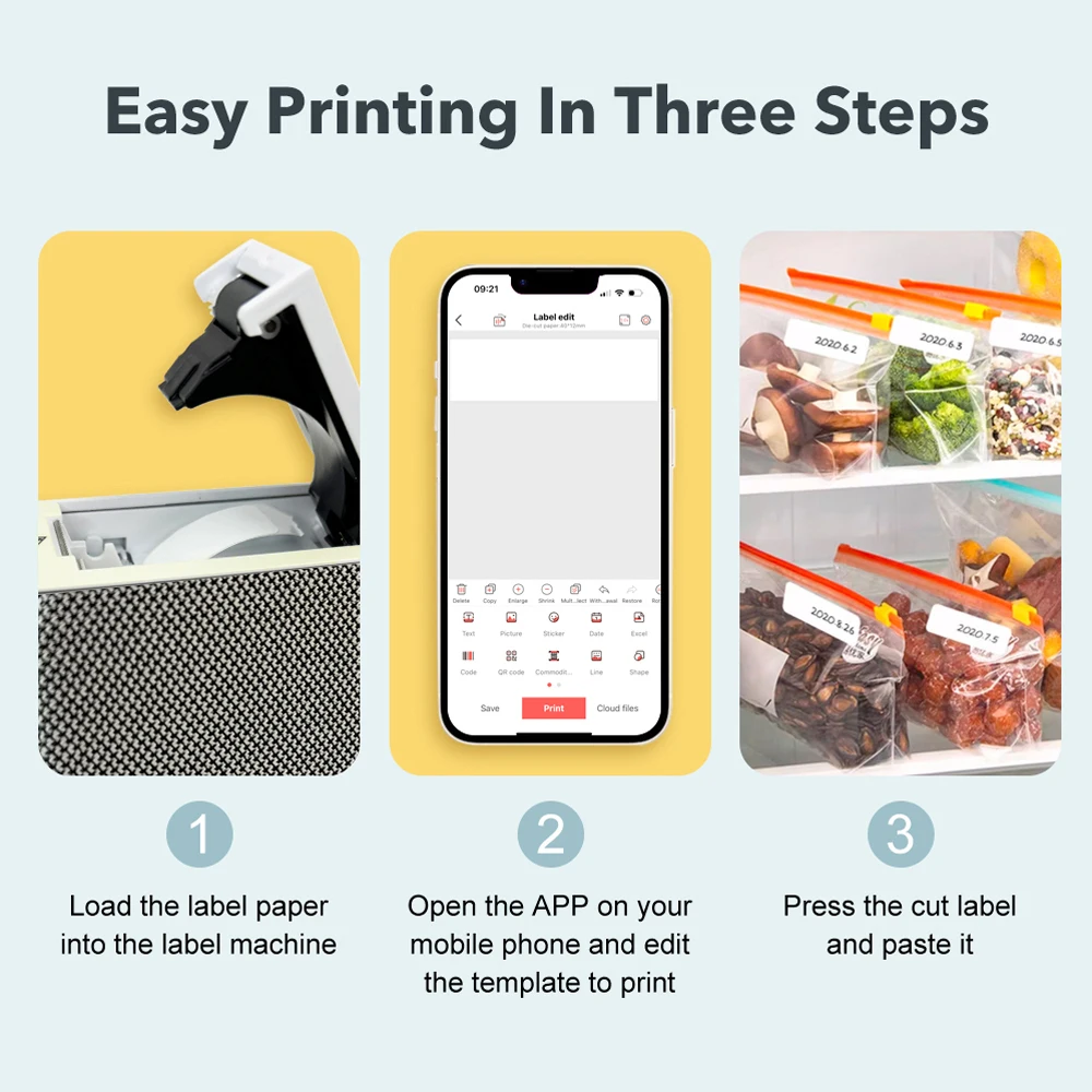 Marklife Bluetooth термопринтер портативный самоклеящийся принтер этикеток для школы, офиса, кухни, подарка/сделай сам, креатив/маркировка