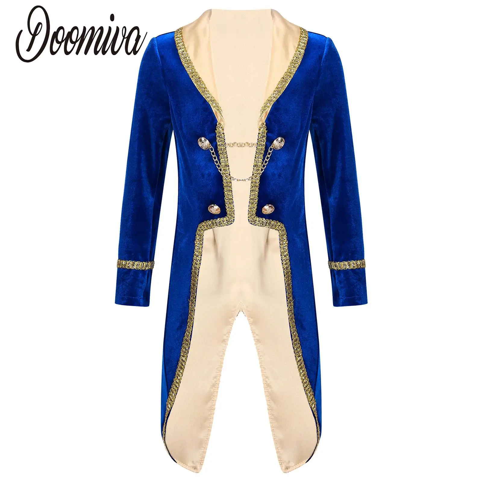 

Baby Boys Toddler Halloween Classic Prince Vintage Royal Costume Boy Lapel Tailcoat Wedding Theme Party Tuxedo Jacket Dress up