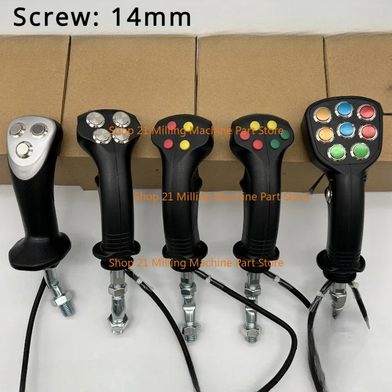 1PCFor Excavator Parts Logging Iron Stone Tools Agricultural Harvester Electric Control 3456789 Button Joystick Handle Glue Gear