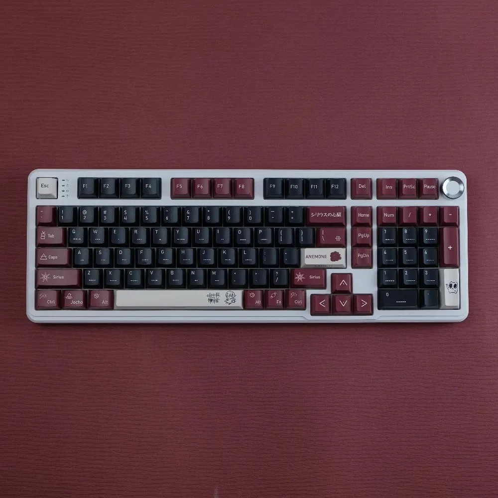 1 Set Isekai Joucho Virtual Singer Keycaps PBT Dye Subbed Side Printed Backlit Key Caps Cherry Profile Keycap For MX Switches