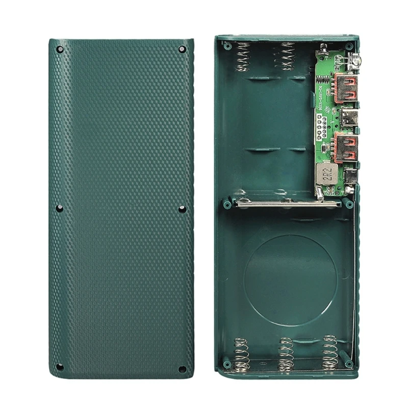 Новинка 2022, 5 слотов, внешний аккумулятор 21700 для самостоятельной сборки, внешний аккумулятор 21700, чехол для аккумулятора QC3.0, быстрая зарядка, ЖК-дисплей, чехол для внешнего аккумулятора