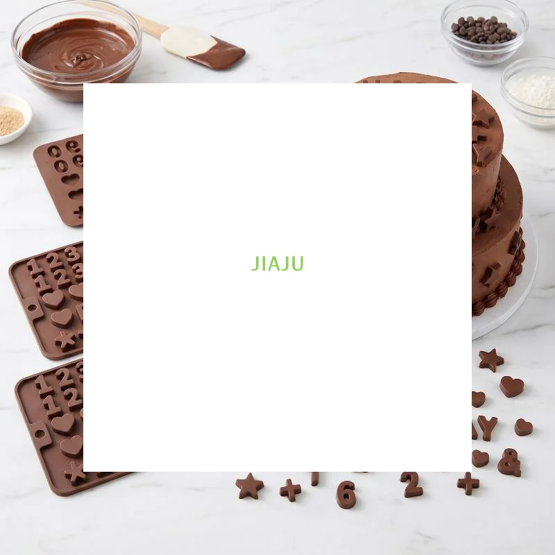 ~Silicone Alphabet Number Chocolate Molds Non Stick Food Safe Perfect For DIY Cake Decoration Birthday Party Baking
