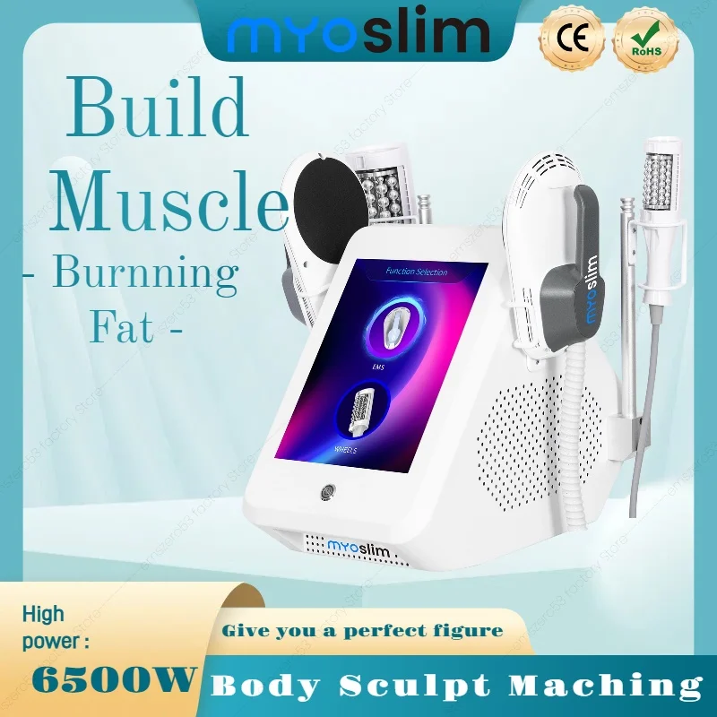 

6500W EMS MYOslim Sculpt Machine 200HZ Sculpting Electromagnetic Shaping Slimming Muscle Stimulation Weight Loss Therapy