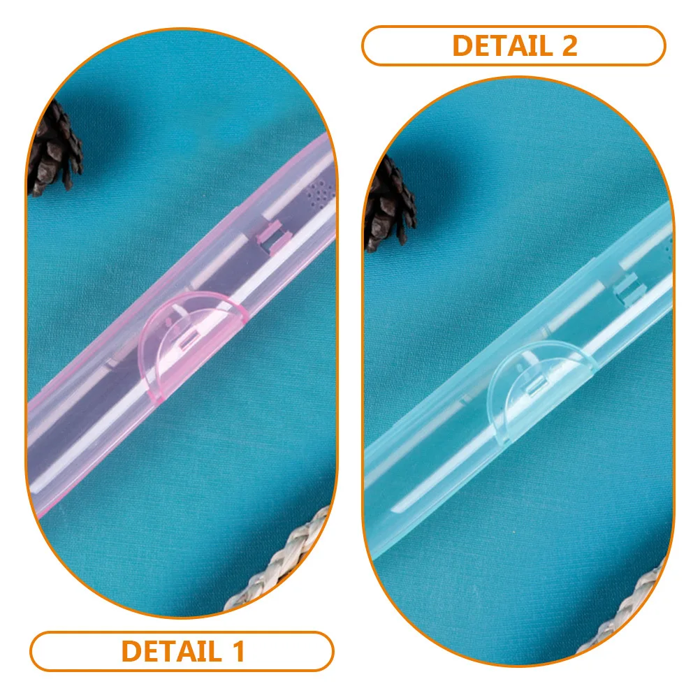 

4pcs Transparent Travel Toothbrush Box Protective Case for Brush Paste Storage Portable Holder Plastic Containers Toothbrush