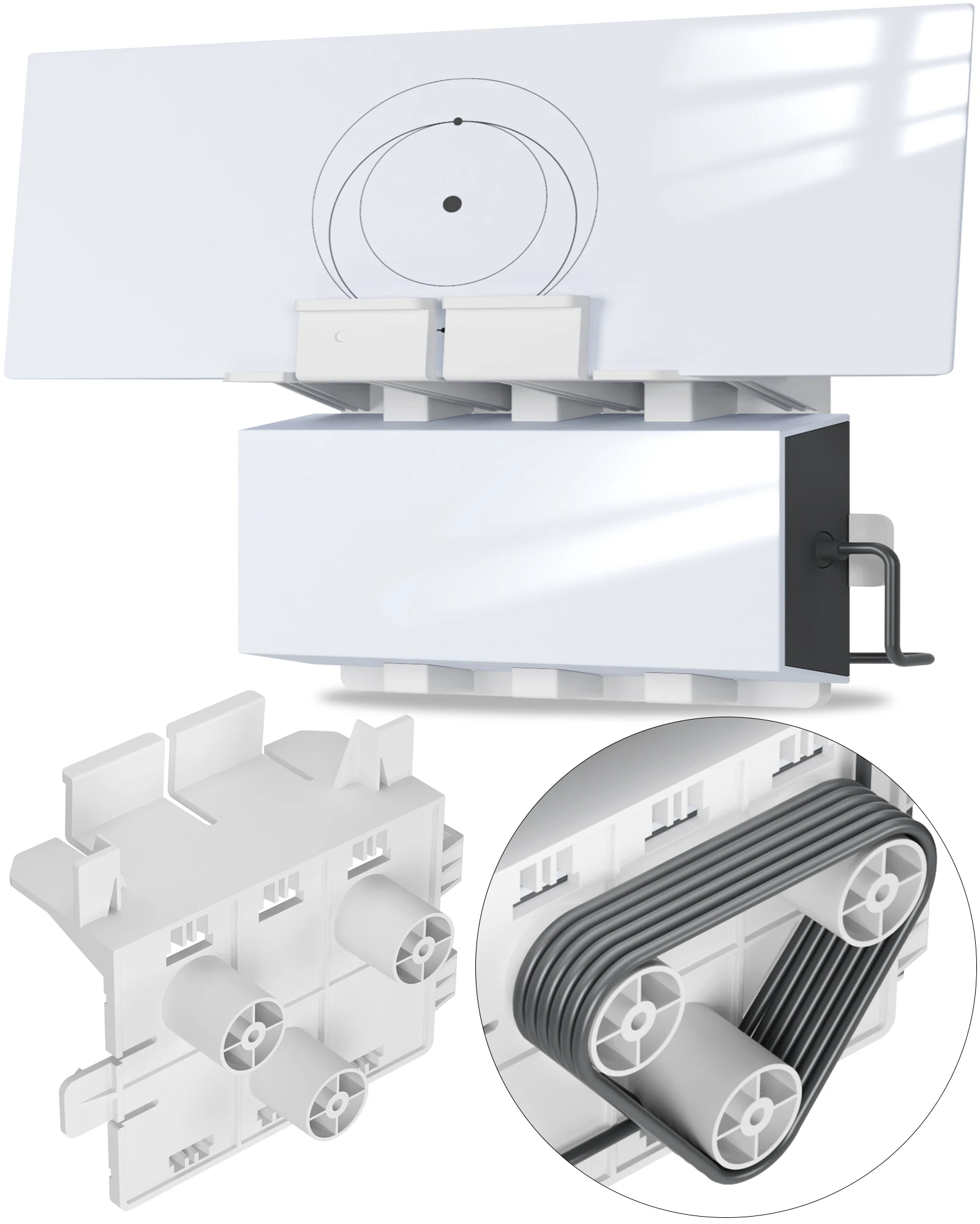 Starlink Gen 3 Mount bracket, All in One Starlink Standard V3 Mesh Router and Starlink Gen 3 Power Supply Mounting Kit