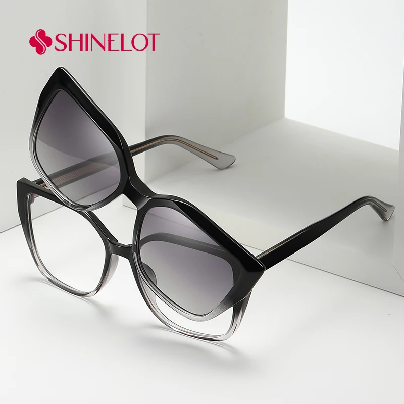 

81013 High Quality Clip on Sunglasses Polarization Optical Magnetic Sun Glasses UV400 Female Shades Outdoor Glasses Eyewear