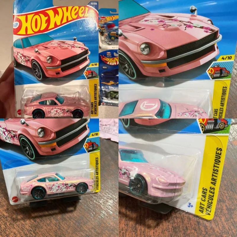 Hot Wheels Datsun 240z No.62/250 Hw Art Cars Dodg E Charger R/T Pink Diecast Model Car Collection Vehicle Toy For Hobbyist Toy
