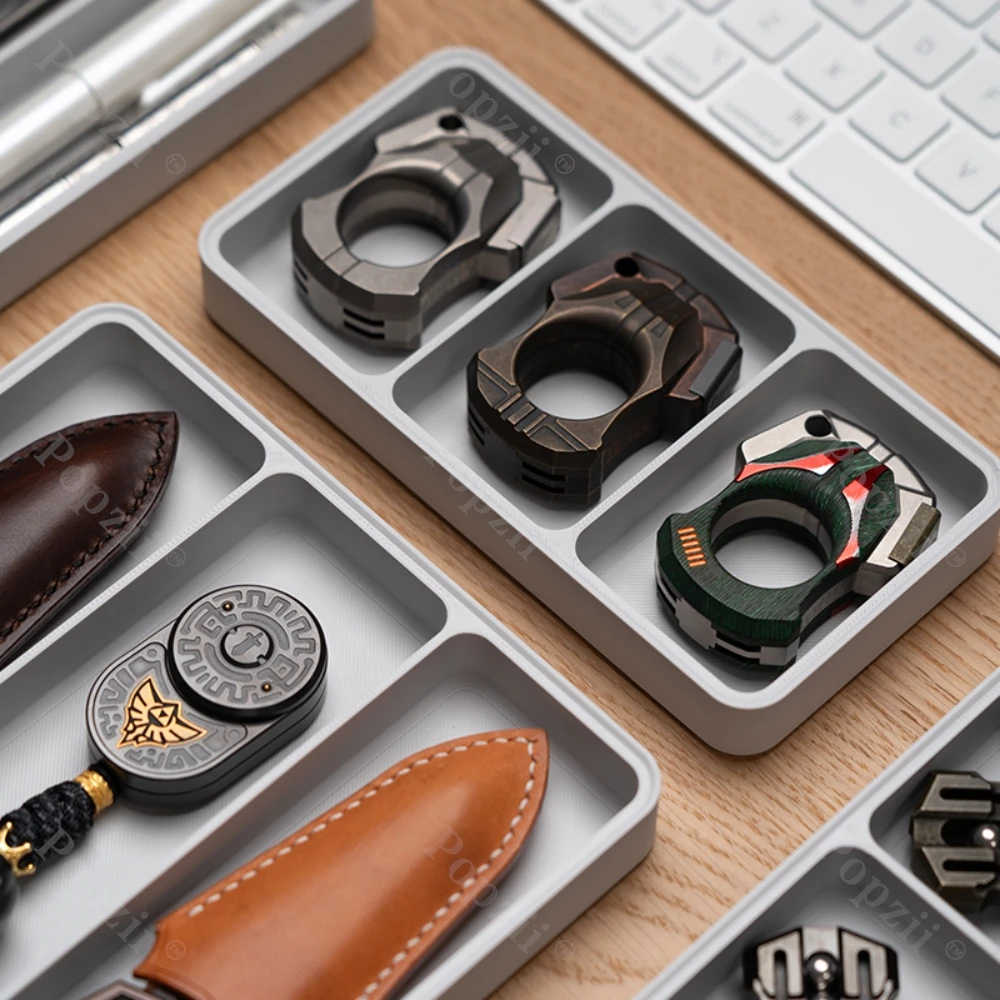 MONIZI EDC Fidgeting Toys Storage Tray Fidget Spinner Fingertip Gyro Pallet Table Ornament Storage Divided Plate Storage Tray