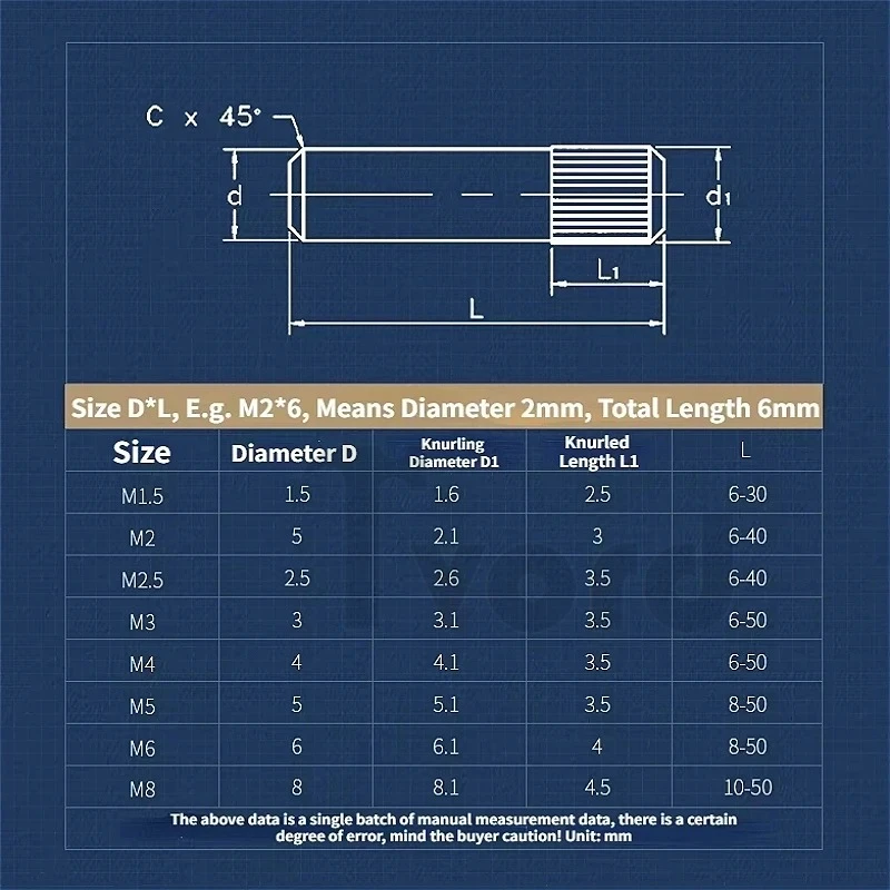 304 Stainless Steel  M1.5 M2 M2.5 M3 M4 M5 M6 M8 Knurled Cylindrical Pins Shaft Pins Hinge Pin Toy Linkage Latch Hinge 6~50mm