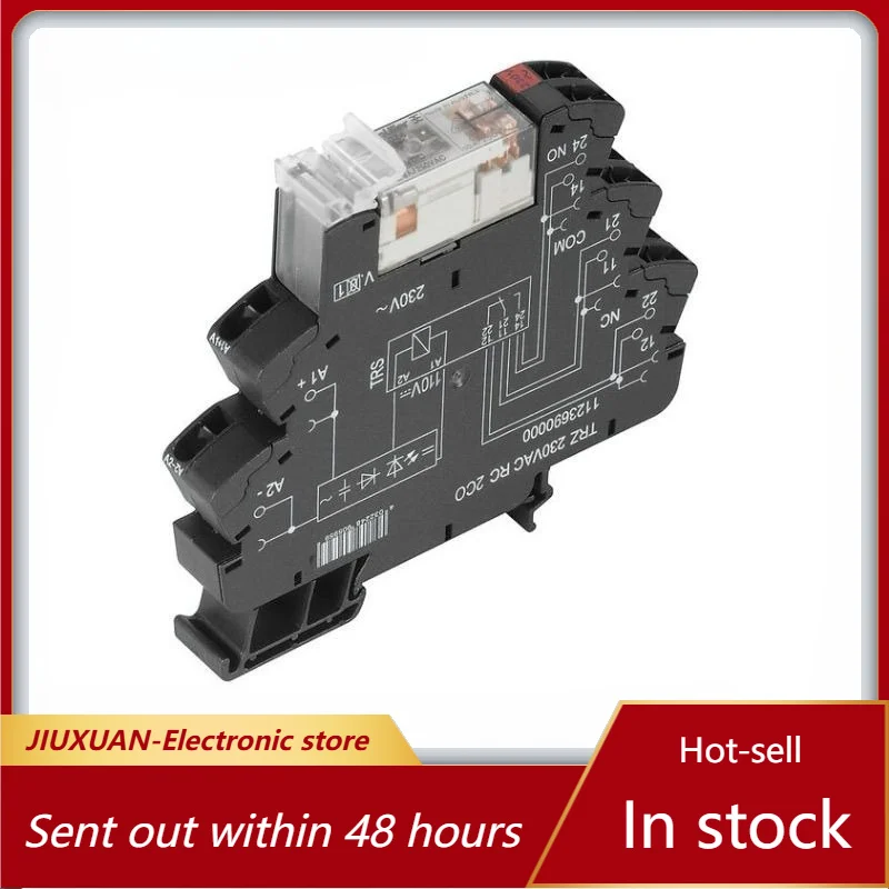 

New 1pcs/lot TRZ 230VAC RC 2CO 1123690000 Interface relay ultra-thin rail type industrial relay
