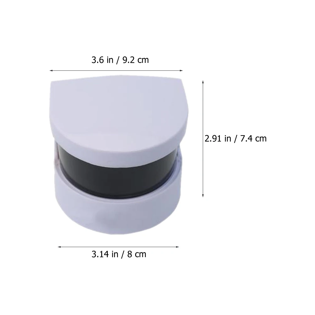 2pcs เครื่องประดับทําความสะอาดเครื่องทําความสะอาดในครัวเรือนสีขาวอัลตราโซนิกสําหรับฟันปลอมเหรียญทันตกรรม Mouthguard MINI เครื่องประดับลื่น