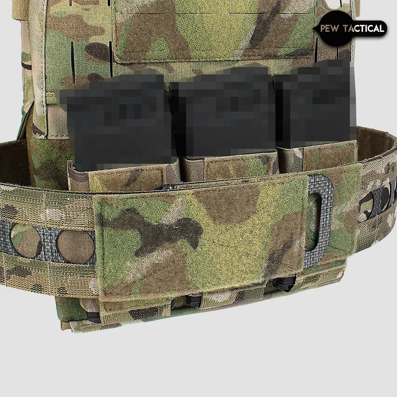 Pew Tactical Molle Tactical Ferro Style Turnover Triple 556 Mag Pouch Dope Pocket Kangaroo Panel Airsoft Accessories CS