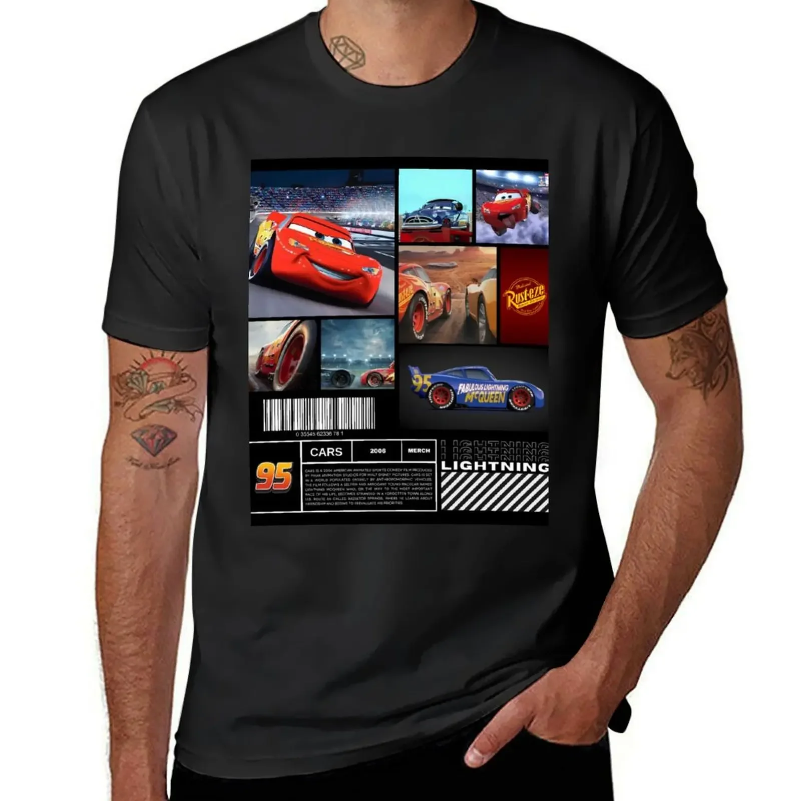 Cars The lightning McQueen T-Shirt rapper graphic tees vintage t shirts oversized t shirts for men