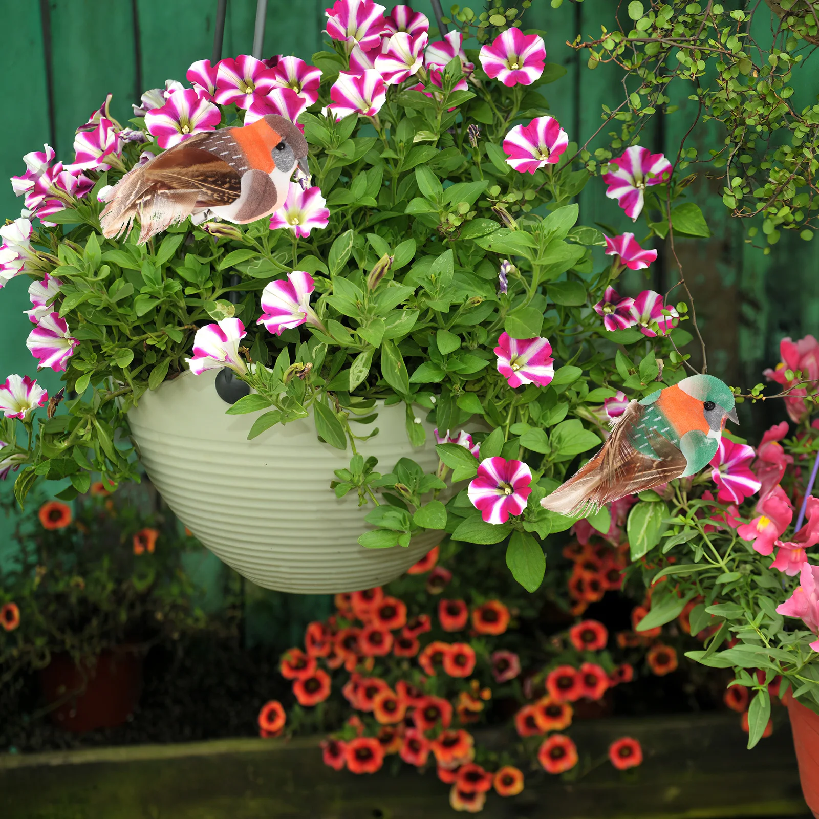 

12pcs Artificial Birds Realistic nament for Balcony Lawn Garden Home Gifts Simulation Hummingbird Decor