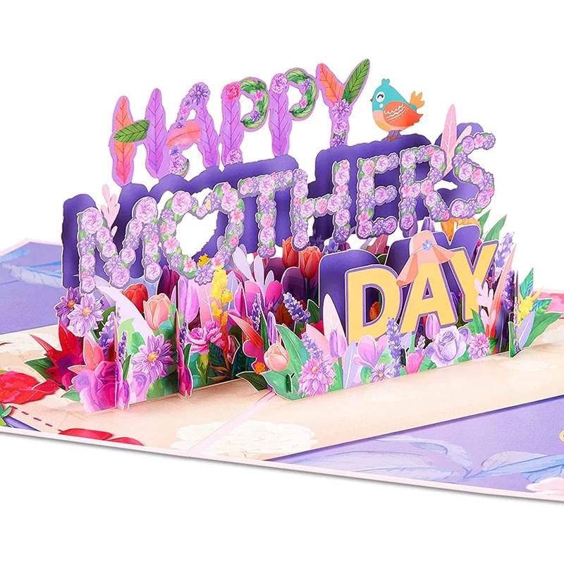 Paper Happy Mothers Day -Up Card 3D Mother's Day Card For Mom Grandma Mother In Law Wife Lover