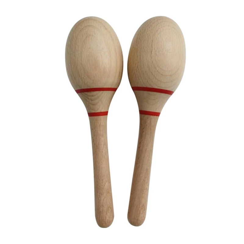 Legno di faggio Rumba Shakers Maracas strumenti musicali strumento musicale latino per giochi bomboniere