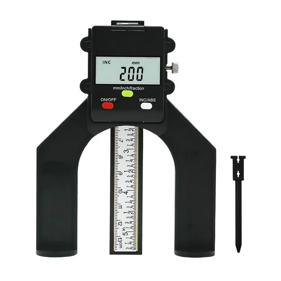 0-80mm Digital Depth Gauge Magnetic Bottom Height Vernier Caliper Measuring Tool