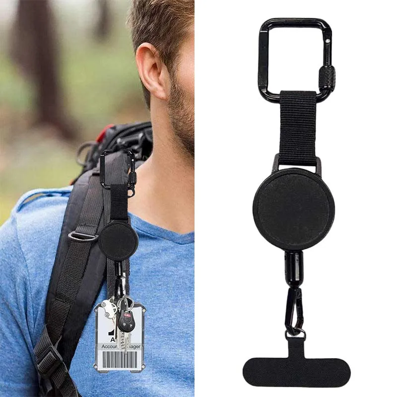 Retractable Anti-Theft Phone Holder Cellphone Lanyard Strap Smartphone Safety Tether with Belt Clip Cellphone Lanyard for Travel