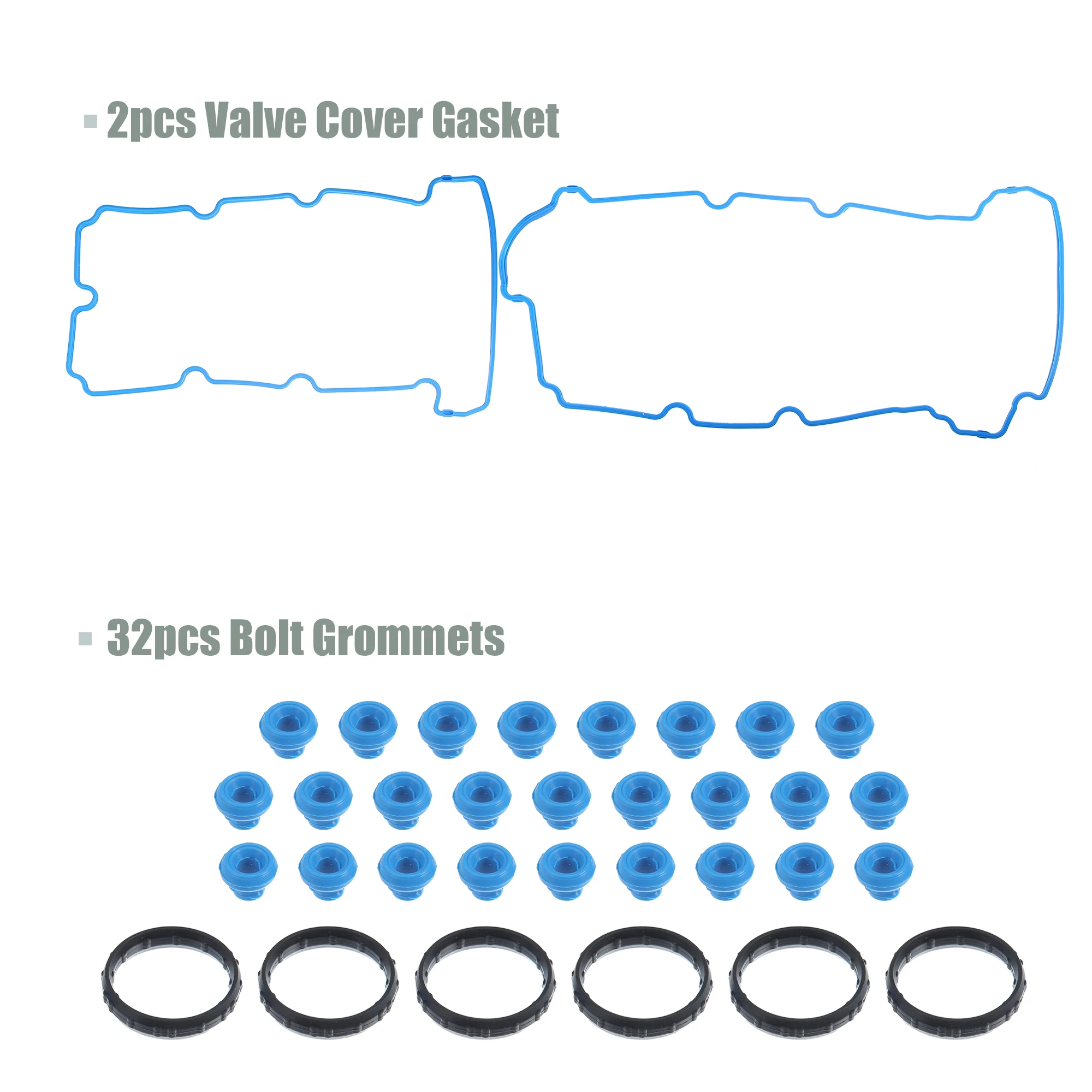 UXCELL Valve Cover Gasket Set for Ford Escape 3.0L 183CID V6 DOHC 2006-2008 for Mazda Tribute 3.0L 183CID V6 DOHC 2005-2008