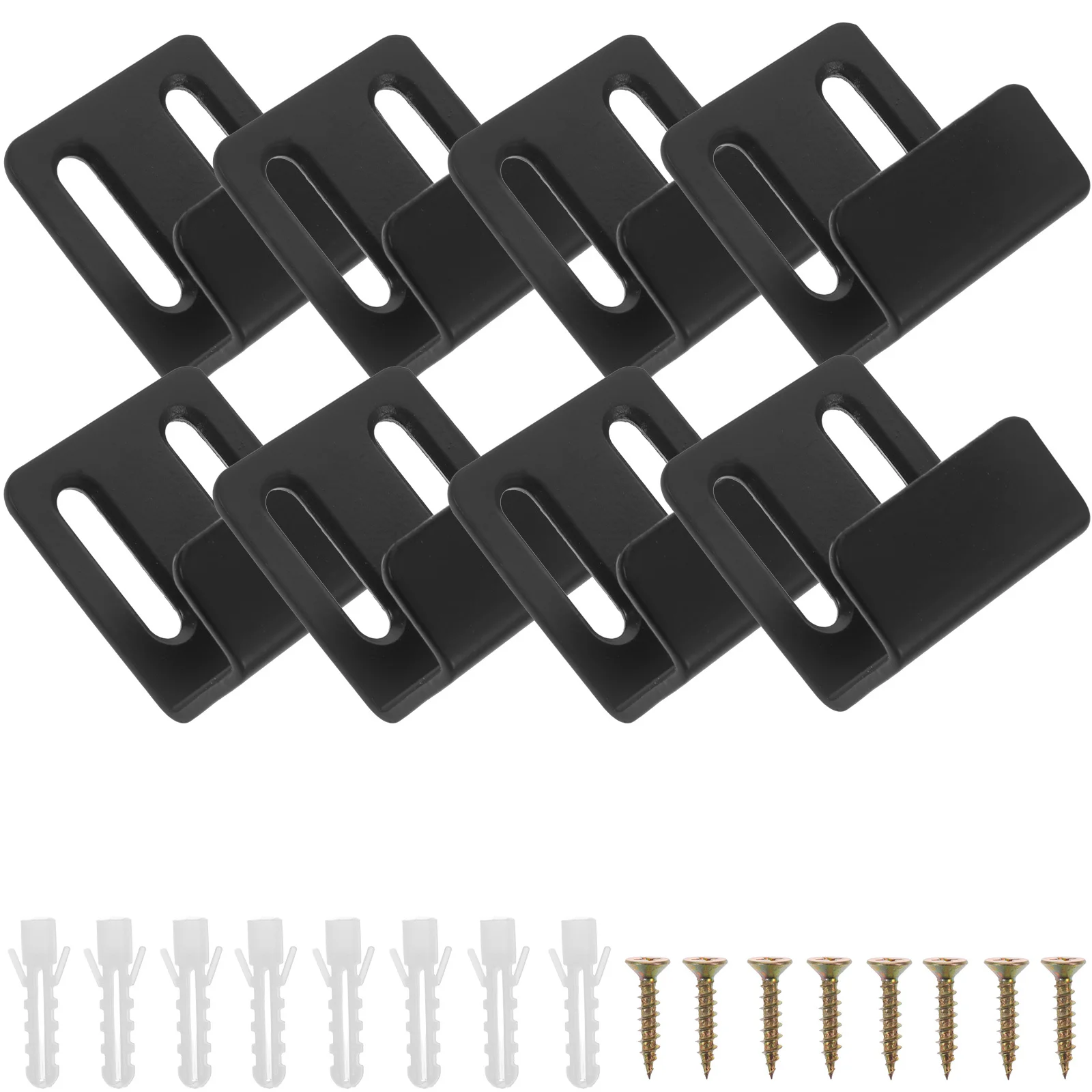 

8Sets Mirror Brackets Tile Hangers Heavy Duty Wall Mount Adjustable Corner Brackets for Tiles Shelves and Mirrors