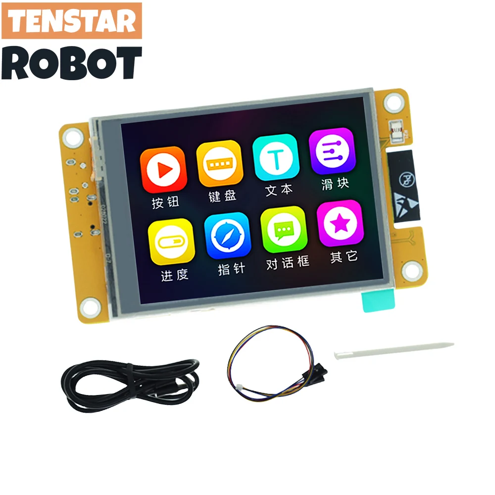 Tenstar Robot Esp32 Arduino Lvgl Wifi & Bluetooth Ontwikkeling Board 2.8 Inch 240*320 Slimme Display Scherm Tft Module Met Touch