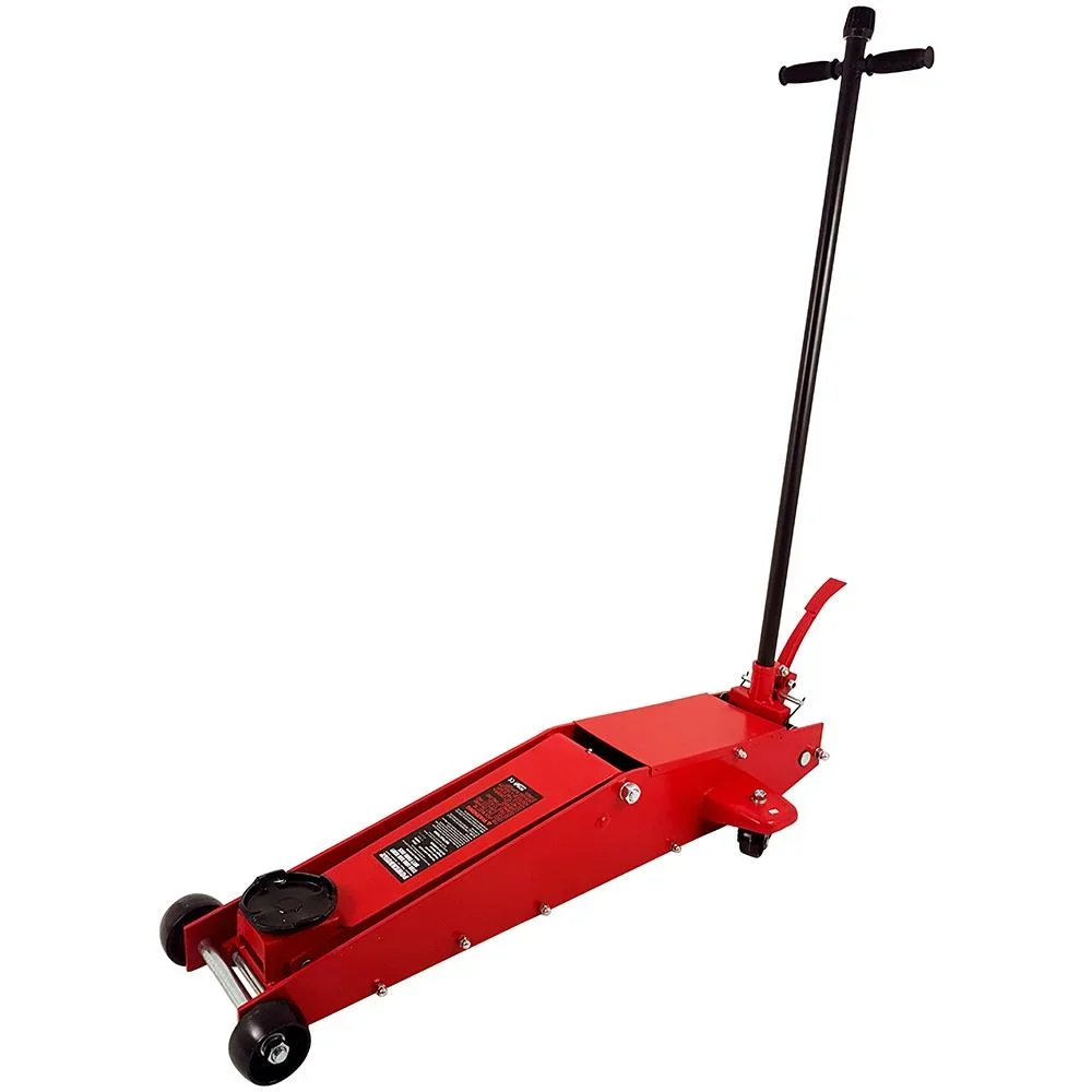 3 Ton Heavy Duty Hydraulic Long Floor Jack Trolley Vehicle Classic Mild Steel 3 Ton Long Lift Jack For Garage Long Reach