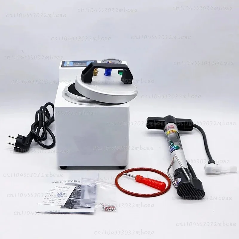 Portable Dental Lab Automatic Polymerizer Curing Pressure Pot with Digital Display for Silicone Rubber Repair