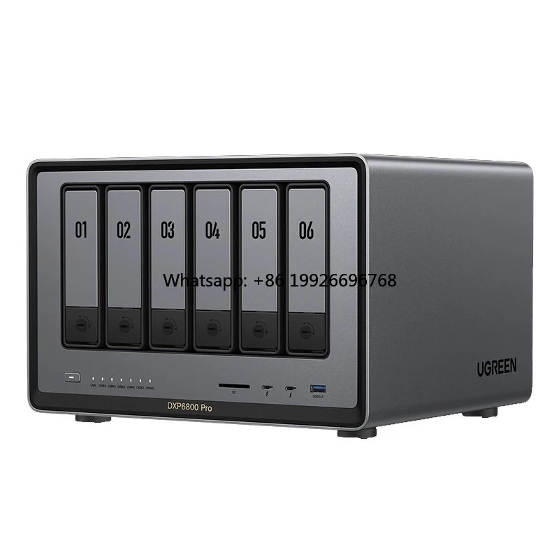 

UGREEN NASync DXP6800 Pro I5 1235u 10-Core CPU, 2*10GbE, 8K HDMI, 2*TBT4, Diskless