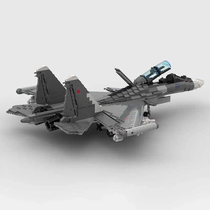 Moc قوالب بناء نموذج مقاتلة عسكرية 1:35 مقياس Su-30 التكنولوجيا وحدات كتل هدايا لعب للأطفال لتقوم بها بنفسك مجموعة الجمعية