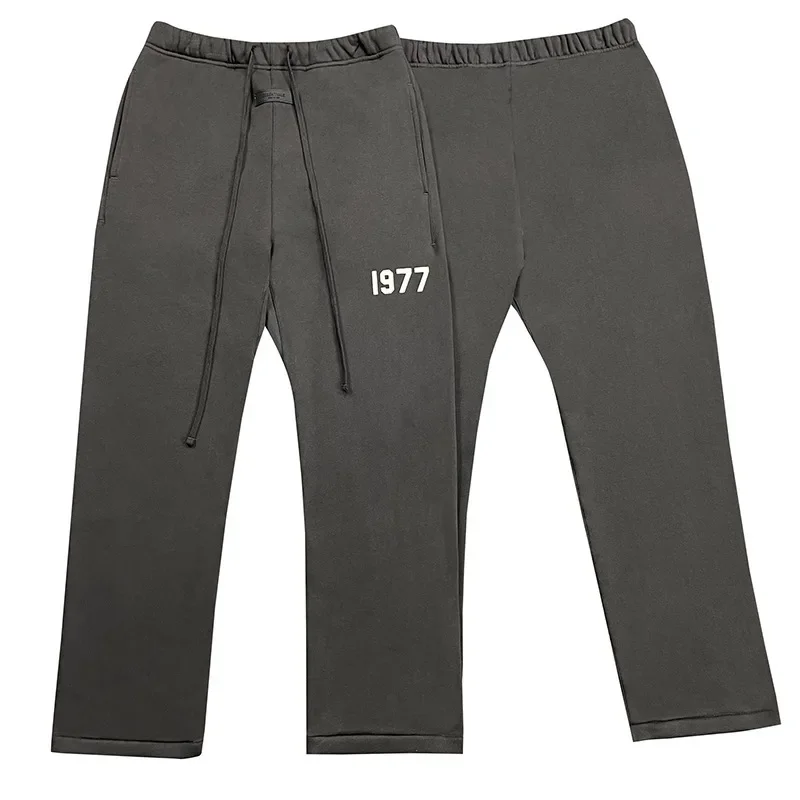 العصرية FOG العلامة التجارية 1977 مستقيم الساق سراويل تقليدية فضفاضة تناسب تنوعا الخريف/الشتاء أساسيات للرجال والنساء مبطنة بالصوف Tro #5