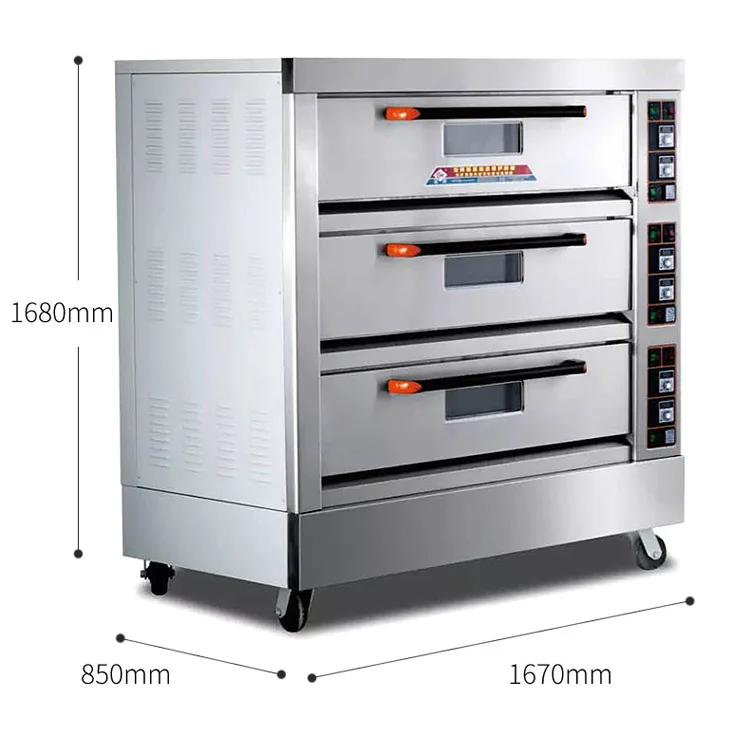 XYF-3KAL-T Commercial Oven Electric three-layer nine-plate baking cake oven Large capacity nine-plate oven
