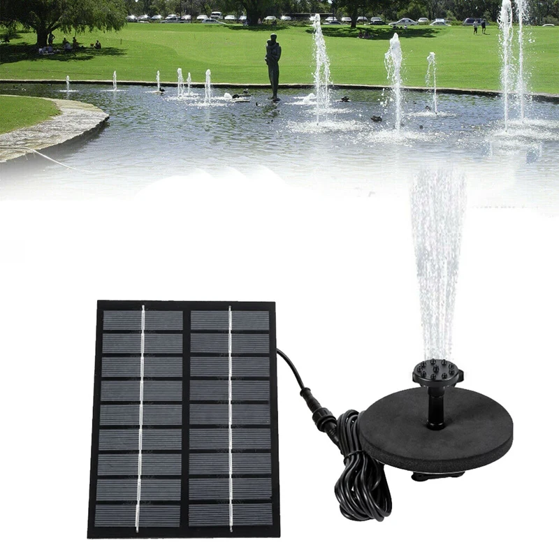 Solar Fountain Pump Solar Panel Fountain Pump Pool Pond Garden Water Sprinkler Sprayer For Bird Bath Pond Garden