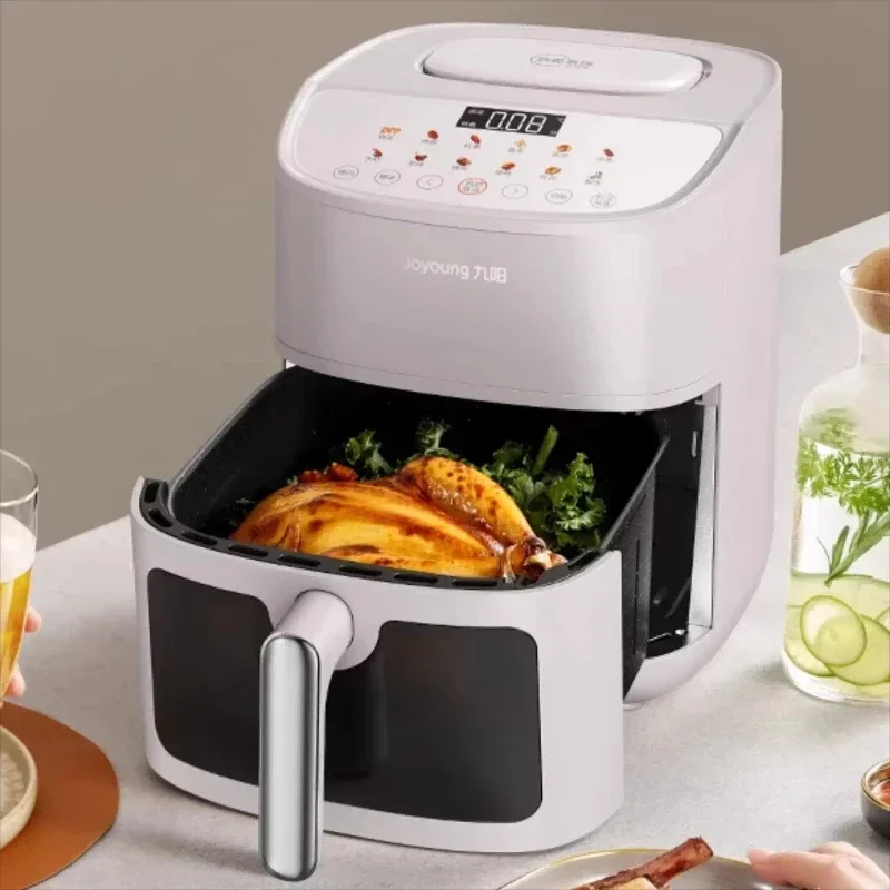 Household air fryer large capacity double air duct top heating visible no flip air fryer