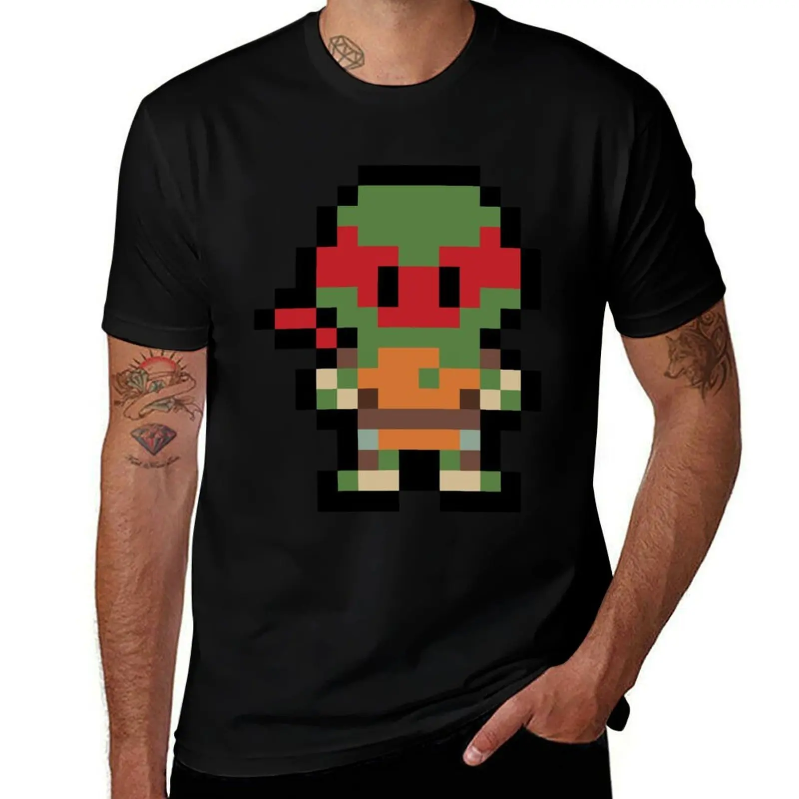 

Pixel Raphael T-Shirt man t shirt heavy cotton t shirts for man cotton funny t shirt man casual T-Shirt