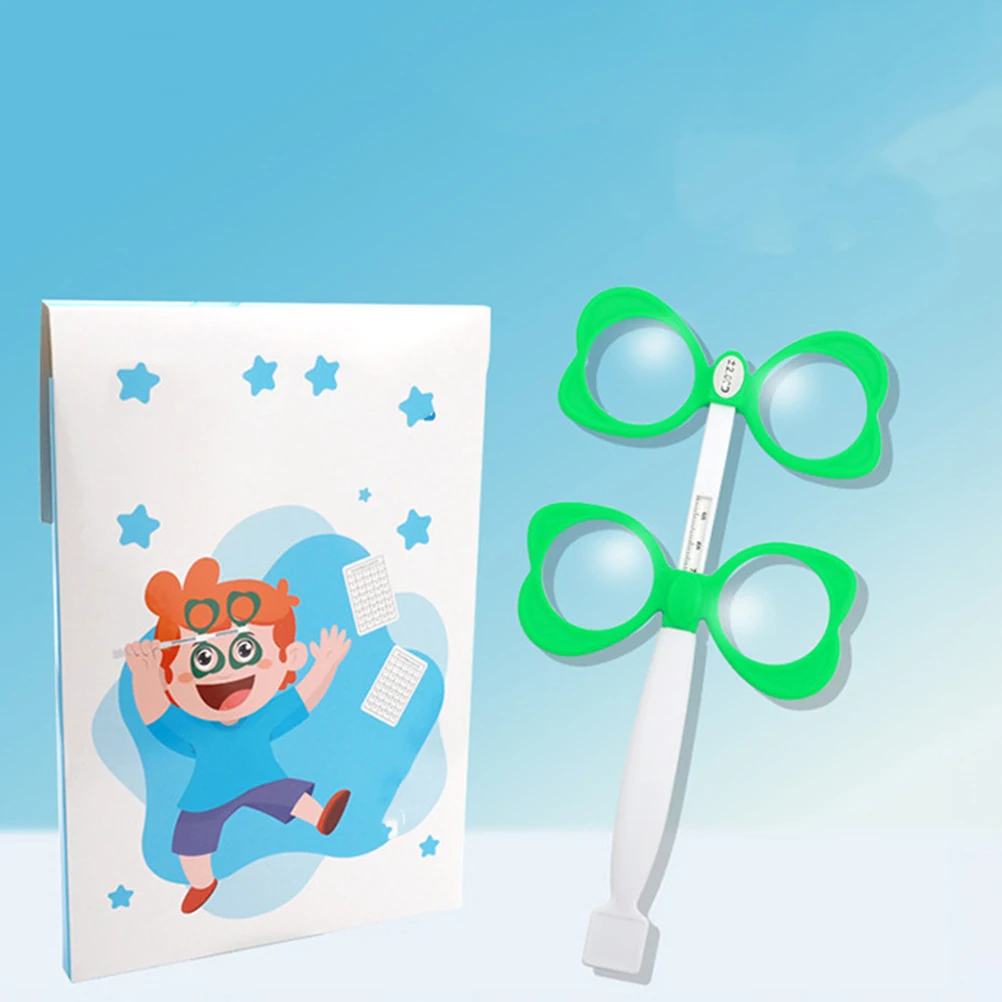 1 set 1 set lente di prova ottica flip per optometria allenamento per la visione strumento flipper distanza pupilla regolabile materiale in vetro