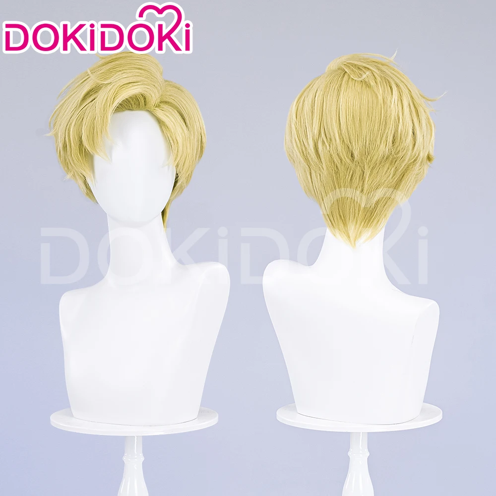 Rafal Wig Anime About the Movement of the Earth Cosplay DokiDoki Men 32cm Short Yellow Hair Rafal Cosplay Free Wig Cap