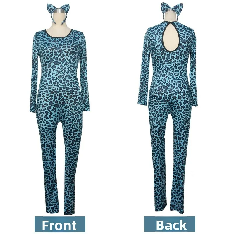 ชุดแฟนซีลายเสือดาวธีมสัตว์สำหรับเด็กผู้หญิงและผู้หญิง ปี 2025 สำหรับการแสดงบนเวที แฟชั่นแบบดั้งเดิมของจีน...