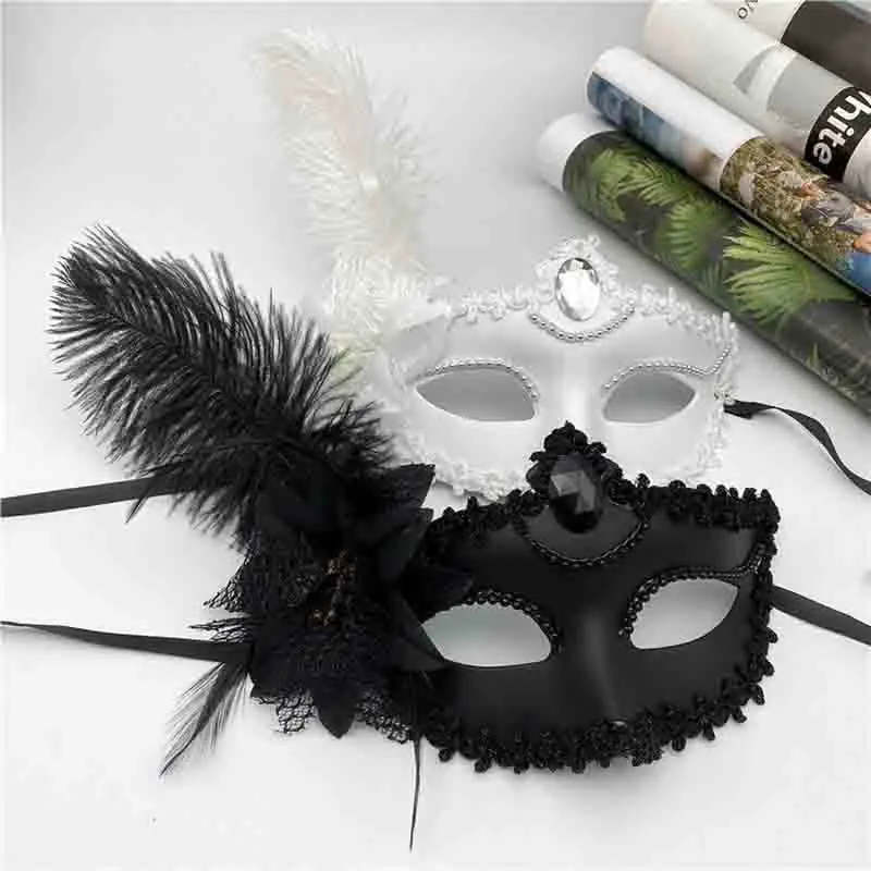 

Женская Маскарадная маска, венецианские сексуальные перья для фестиваля, ночного клуба, яркие универсальные украшения для выпускного вечера, шоу
