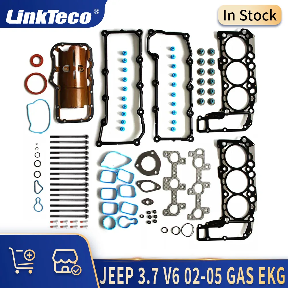 Engine Parts Full Gasket Set Kit 3.7 L V6 GAS SOHC EKG 02-05 For JEEP GRAND CHEROKEE LIBERTY DODGE RAM 1500