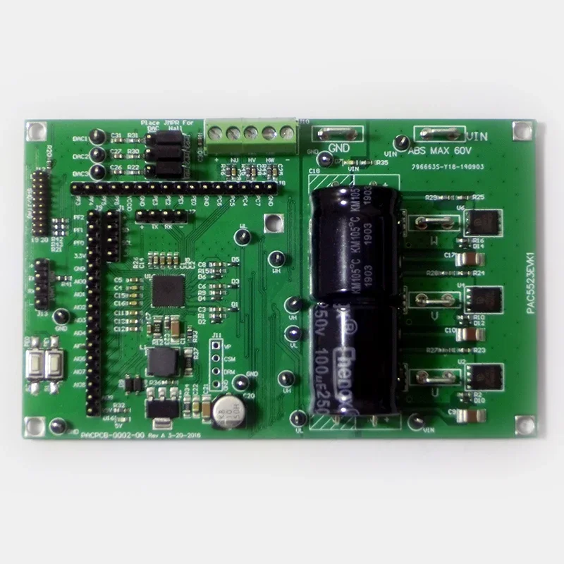 

PAC5523EVK1 Brushless Motor Development Board (three Resistance Current Sampling, BLDC, FOC)